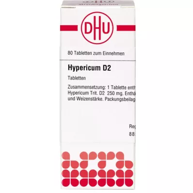 HYPERICUM D 2 tabletas, 80 uds