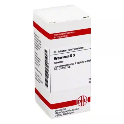 HYPERICUM D 3 tabletas, 80 uds
