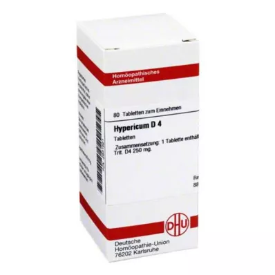HYPERICUM D 4 tabletas, 80 uds