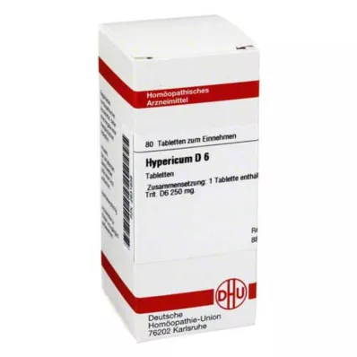 HYPERICUM D 6 tabletas, 80 uds