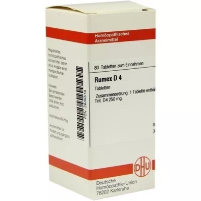 RUMEX D 4 tabletas, 80 pz RUMEX D 4 tabletas, 80 pz