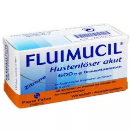 FLUIMUCIL Expectorante para la tos aguda 600 comprimidos efervescentes, 10 uds