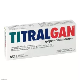 TITRALGAN Pastillas analgésicas, 20 uds
