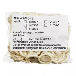 FINGERLING Látex OP Talla 3, 100 piezas