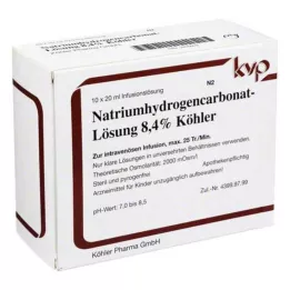 NATRIUMHYDROGENCARBONAT-Solución Köhler al 8,4%, 10X20 ml