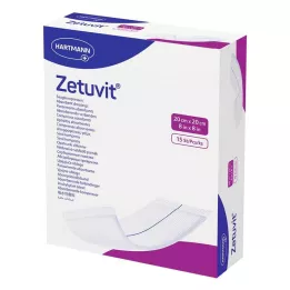 ZETUVIT Compresas absorbentes estériles 20x20 cm, 15 uds