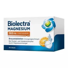 BIOLECTRA Magnesio 365 mg fortissimum Naranja, 40 uds
