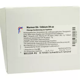 MARMOR Ampollas D 6/Stibium D 6 aa, 5X10 ml