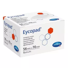 EYCOPAD Compresas oftálmicas 56x70 mm no estériles, 5 uds