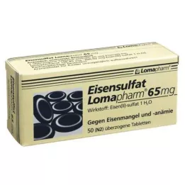 EISENSULFAT Comprimidos recubiertos de Lomapharm 65 mg, 50 uds