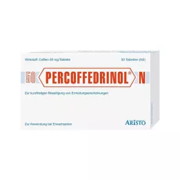 PERCOFFEDRINOL N 50 mg comprimidos, 50 uds