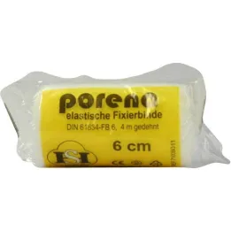 Vendaje de gasa elástica Porena 6 cm violonchelo blanco, 1 pieza