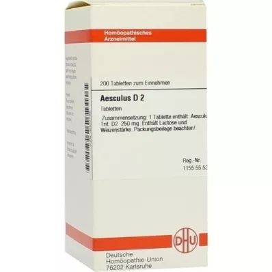 AESCULUS D 2 tabletas, 200 pz AESCULUS D 2 tabletas, 200 pz