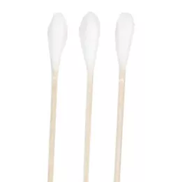 WATTESTÄBCHEN con cabezal de algodón 15 cm mediano, 100 uds