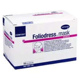 FOLIODRESS mascarilla Comfort senso OP-mascarilla verde, 50 |2| piezas |2|