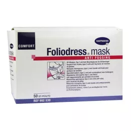 FOLIODRESS máscara Comf.anti vaho tipo II OP-m.verde, 50 pz