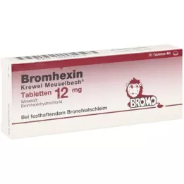 BROMHEXIN Krewew Meuselb.bletten 12mg, 20 pz