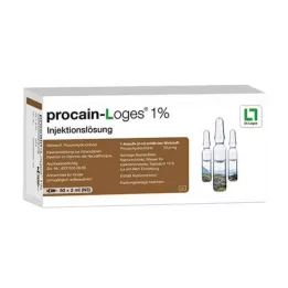 PROCAIN-Ampollas de solución inyectable Loges al 1 %, 50 x 2 ml