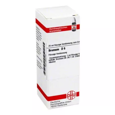 BROMUM Dilución D 6, 20 ml BROMUM Dilución D 6, 20 ml