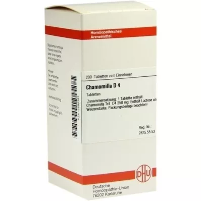Chamomilla D 4 Tablets, 200 pz