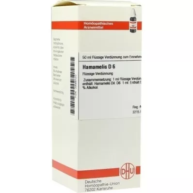 HAMAMELIS D 6 Dilución, 50 ml