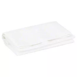 LÄTZCHEN Erw.Foil/Terry blanco con bolsa de recolección, 1 ud