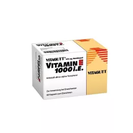 VITAGUTT Vitamina E 1000 cápsulas blandas, 60 uds