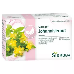 SIDROGA Bolsas de filtro para té de hipérico, 20 x 1,75 g