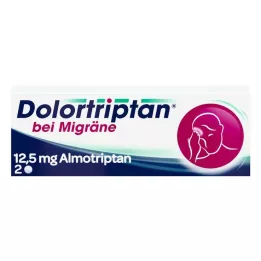 DOLORTRIPTAN Comprimidos recubiertos con película para la migraña, 2 uds