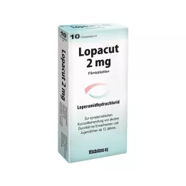LOPACUT Comprimidos recubiertos con película de 2 mg, 10 uds