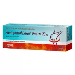 PANTOPRAZOL Dexcel Protect 20 mg comprimidos gastrorresistentes, 14 uds