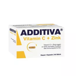 ADDITIVA Cápsulas de vitamina C Depot de 300 mg, 60 uds