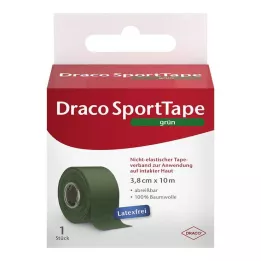 DRACO TAPEVERBAND 3,8 cm x 10 m verde, 1 pieza