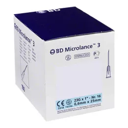 BD MICROLANCE Cánula 23 G 1 0,6x25 mm, 100 uds
