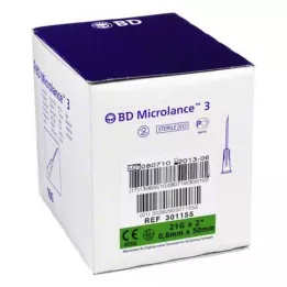 BD MICROLANCE Cánula 21 G 2 0,8x50 mm, 100 uds