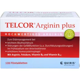 Telcor Tabletas de película arginine plus, 120 pz