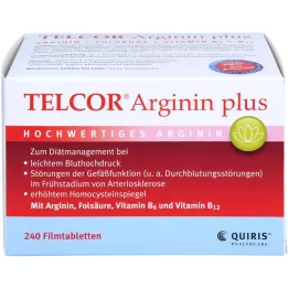 Telcor Tabletas de película Arginine Plus, 240 pz