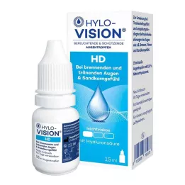 HYLO-VISION HD Gotas para los ojos, 15 ml