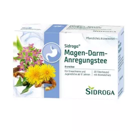 SIDROGA Bolsas de filtro de té estimulante gastrointestinal, 20 x 2,0 g