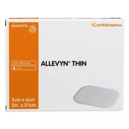 ALLEVYN Apósito fino para heridas de 5 x 6 cm, 10 uds
