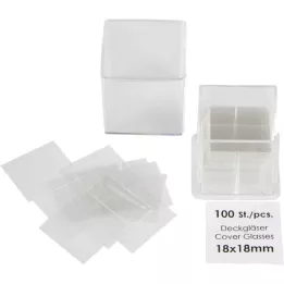 Gafas de tapa 18x18 mm, 100 pz