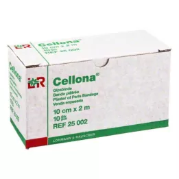 CELLONA Vendas de yeso 10 cm x 2 m, 2X5 uds