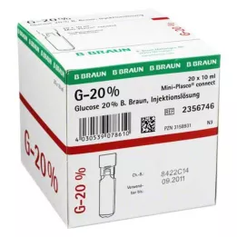 GLUCOSE 20% B.Braun Mini Plasco connect Inyección-Lsg., 20X10 ml