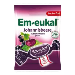 EM-EUKAL Caramelos rellenos de grosella sin azúcar, 75 g