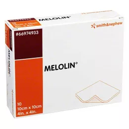 MELOLIN Apósitos estériles para heridas de 10 x 10 cm, 10 uds