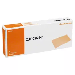 CUTICERIN Gasa de 7,5 x 20 cm con recubrimiento de ungüento, 50 uds
