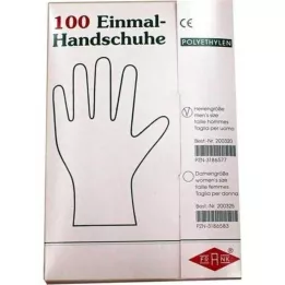 HANDSCHUHE Una vez que los hombres Polyäthylen, 100 pz