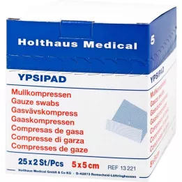 MULLKOMPRESSEN Ypsipad 5x5 cm estéril de 8 capas, 25X2 uds