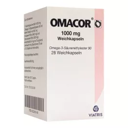 OMACOR Cápsulas blandas de 1000 mg, 28 uds