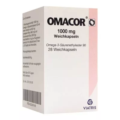 OMACOR Cápsulas blandas de 1000 mg, 28 uds